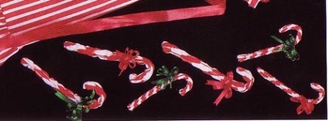 Counterchange candy canes, by Ann Hallay (Sew Beautiful, Holiday 1990)